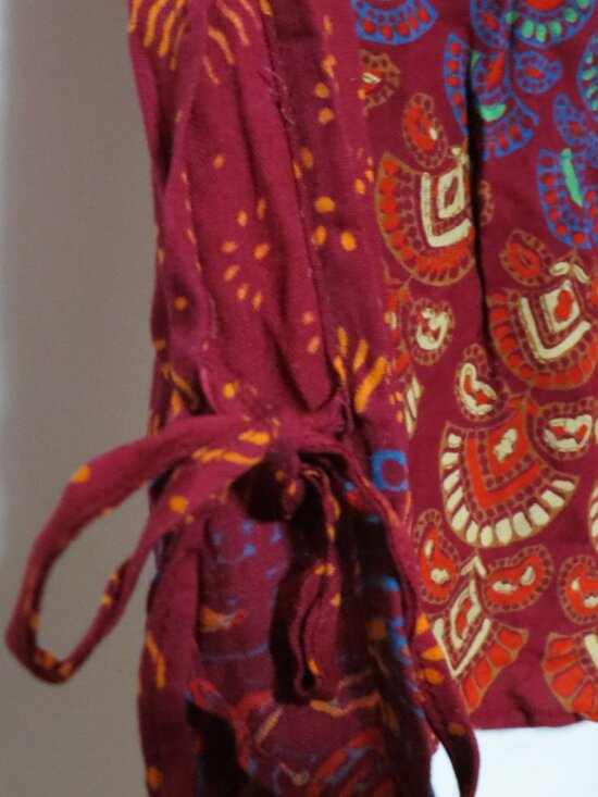 Peacock blouse Boho style size large NEW never used - Picture 6 of 16